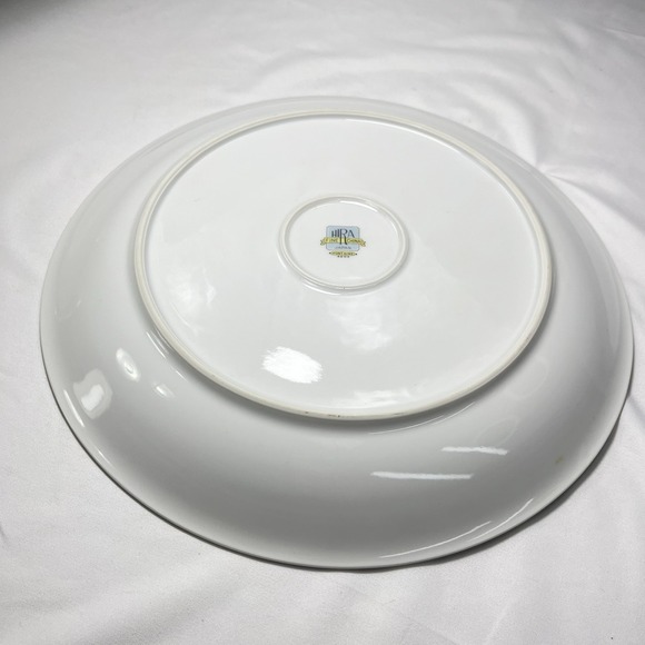 Vtg HIRA China Fontaine 12" Chop Plate‎ Round Platter Serving Dish Purple Pink - Picture 6 of 9